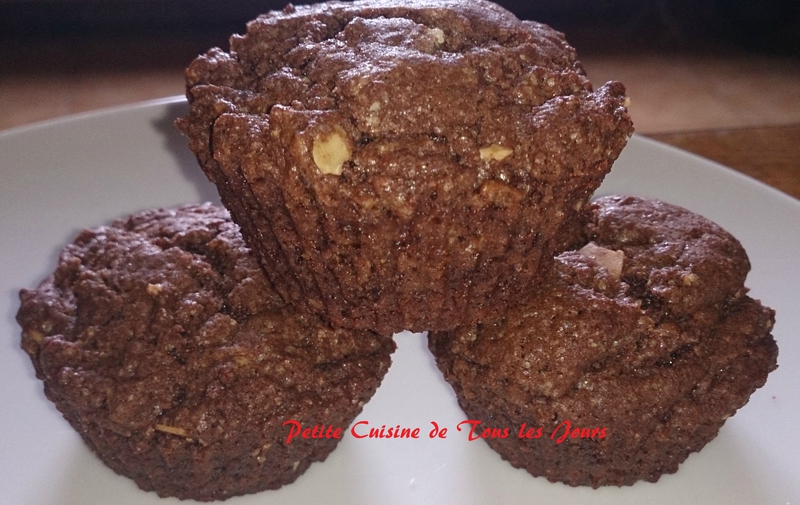 Muffins Choco-Poire-Amandes