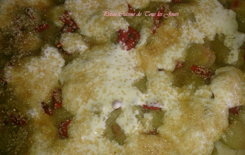Tarte Rhubarbe / Baies de&nbsp;Goji