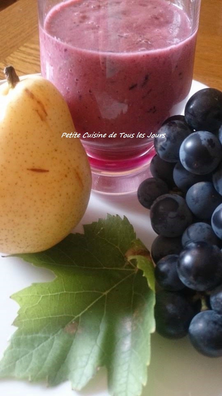 Smoothie Poire 🍐-Raisin&nbsp;🍇