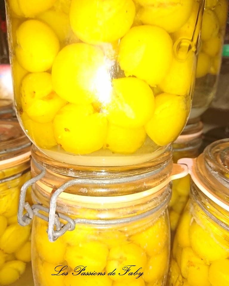 Mirabelles en Bocaux