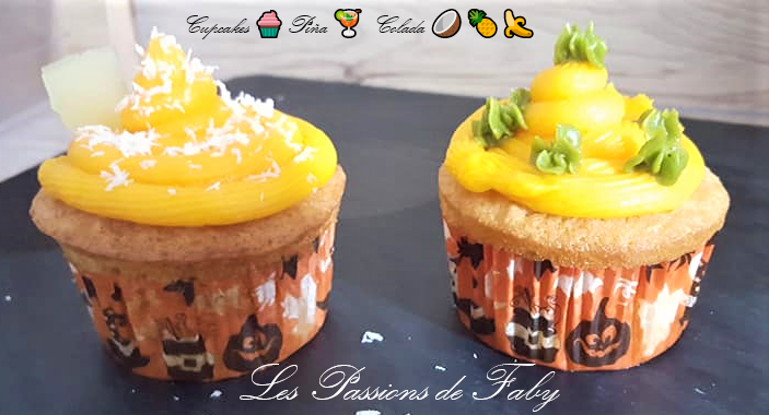 Cupcakes 🧁 Piña 🍹 Colada&nbsp;🥥🍍🍌