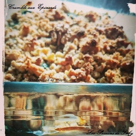 Crumble aux Épinards