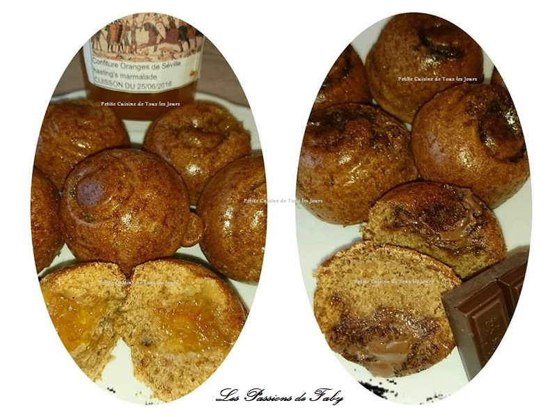 Dômes de Pain d&rsquo;épices fourrés à l&rsquo;Orange façon Chamonix® + Dômes de Pain d&rsquo;épices fourrés à la pâte à tartiner&nbsp;Nutella®