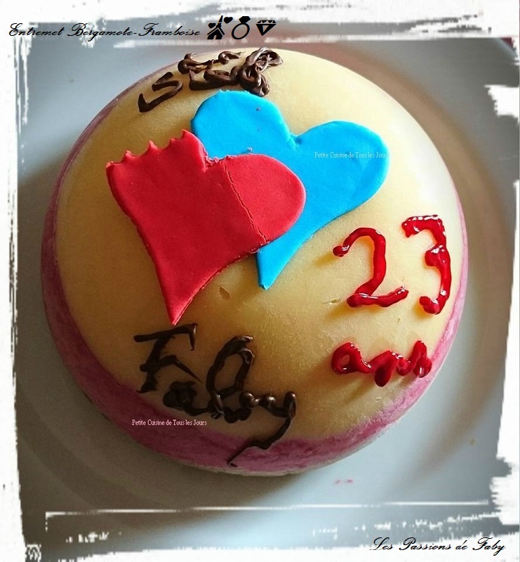 Entremet Bergamote-Framboise 💒💍💎