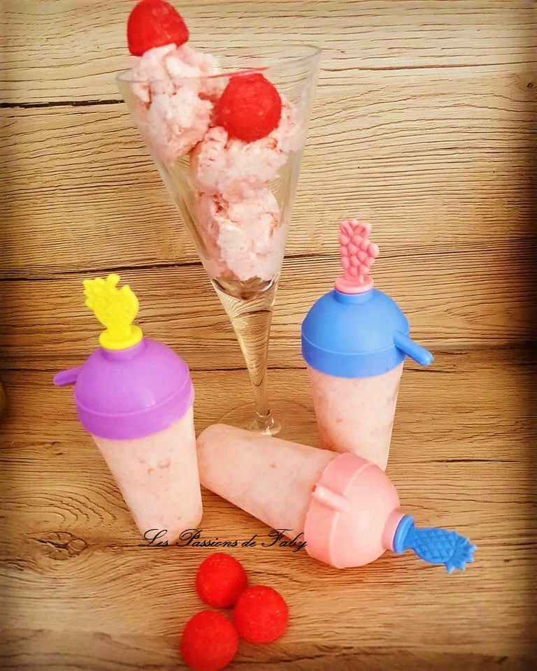 Crème Glacée 🍨 Maison aux Fraises 🍓🍬 Tagada® (sans Sorbetière, ni&nbsp;Robot)