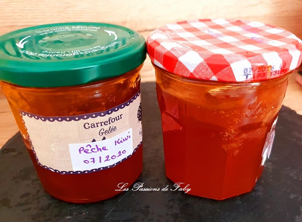 Gelée Pêche 🍑 – Kiwi 🥝 (à la Pectine&nbsp;Naturelle)