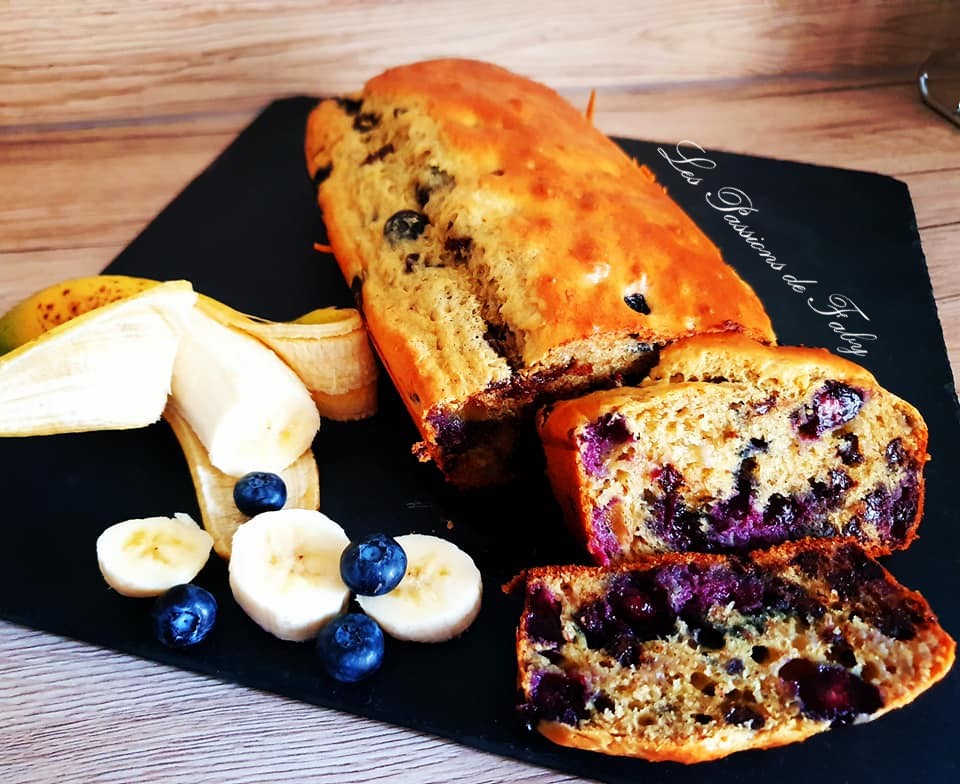 Cake Healthy Banane / Myrtille (Sans Sucre Ajouté Ni Matière&nbsp;Grasse)