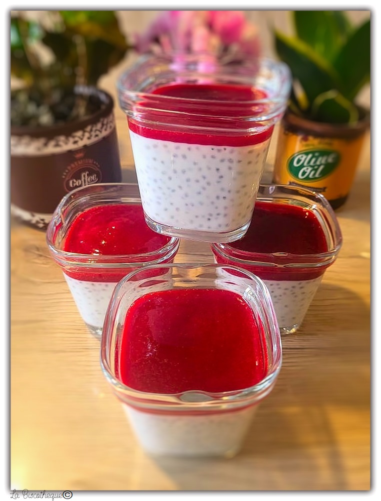 Panna Cotta aux Graines de Chia & Coulis de&nbsp;Fruits