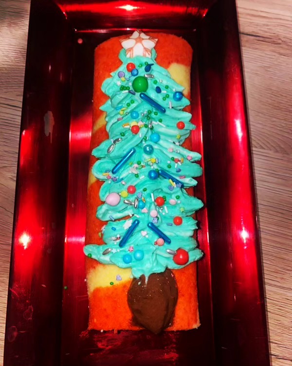 Bûche Bicolore Mousse au Chocolat -Cointreau – Zestes de&nbsp;Clémentine