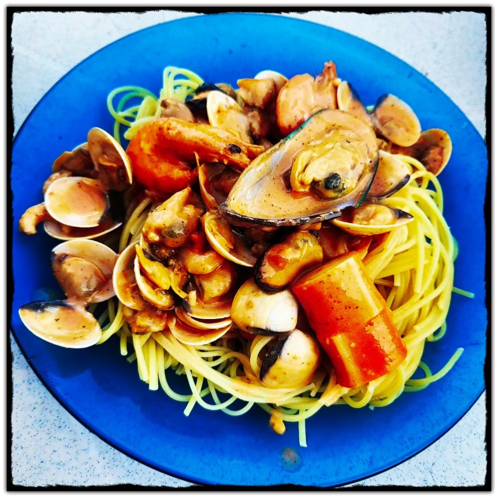 Spaghettis aux Fruits de Mer et sa Sauce&nbsp;Maison
