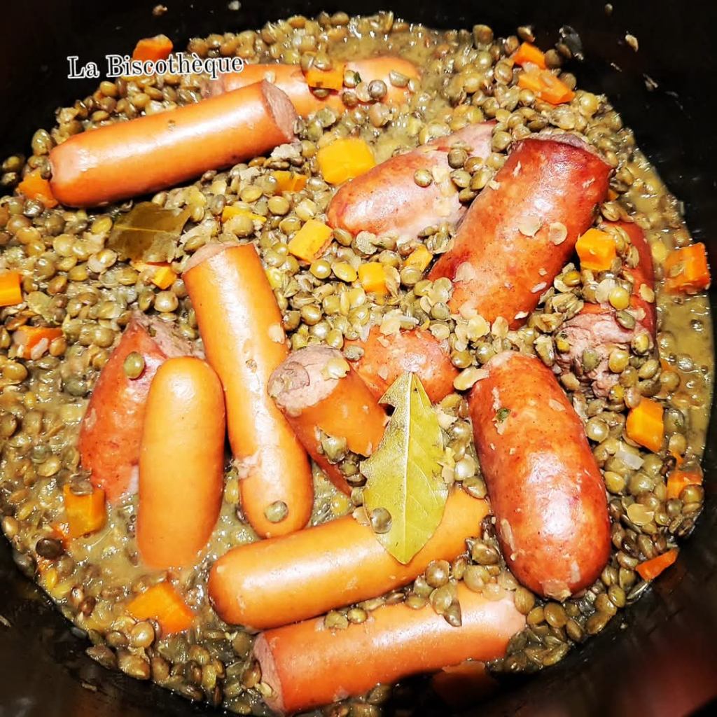 Saucisses aux lentilles ~&nbsp;Cookéo